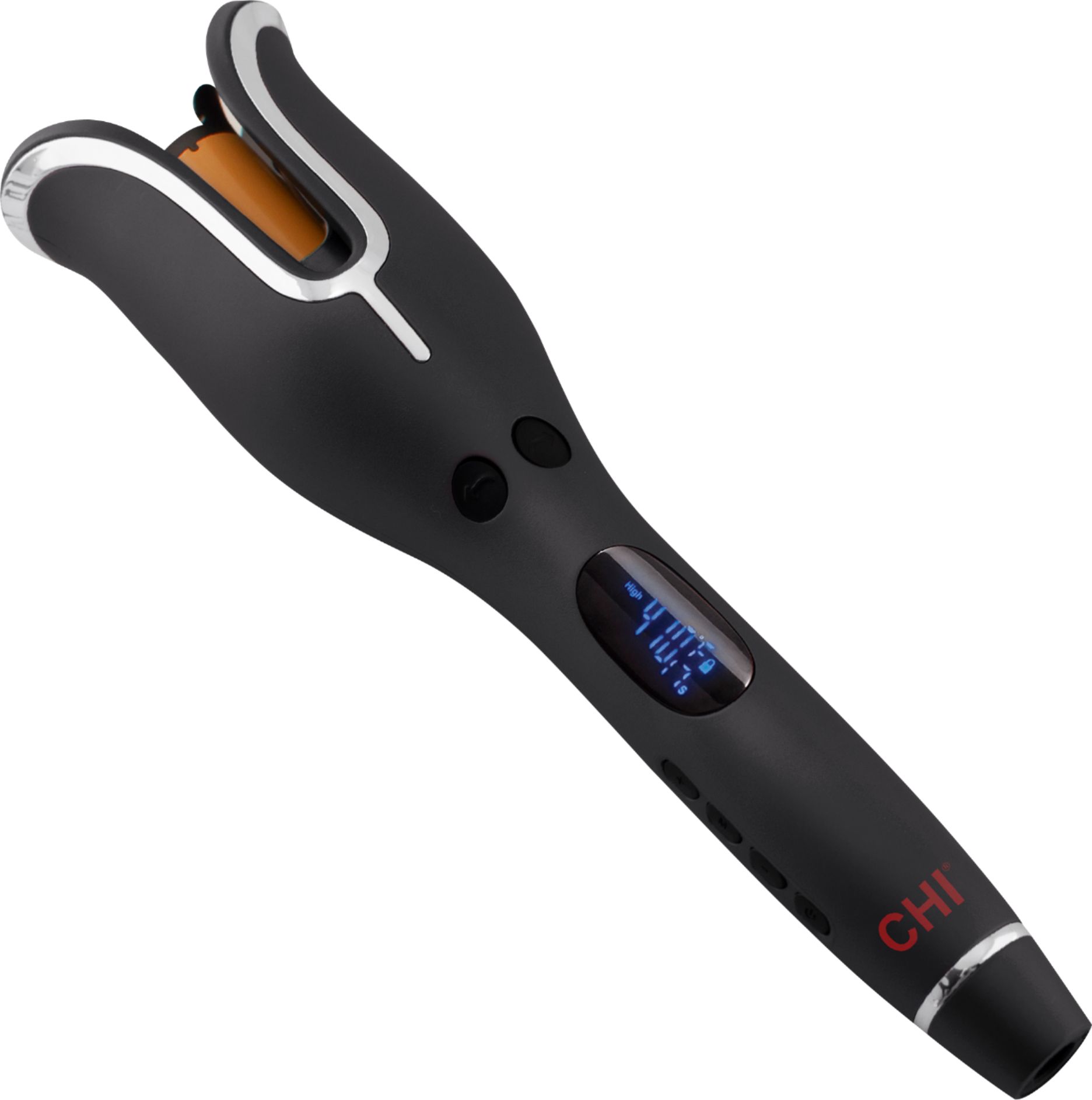 Angle View: CHI - Spin n Curl CA2247 Ceramic 1" Curling Iron - Onyx Black