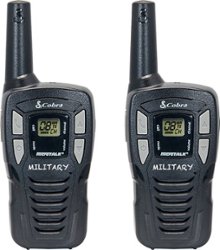 Cobra - Hero Series 16-Mile, 22-Channel FRS/GMRS 2-Way Radios (Pair) - Black - Angle_Zoom