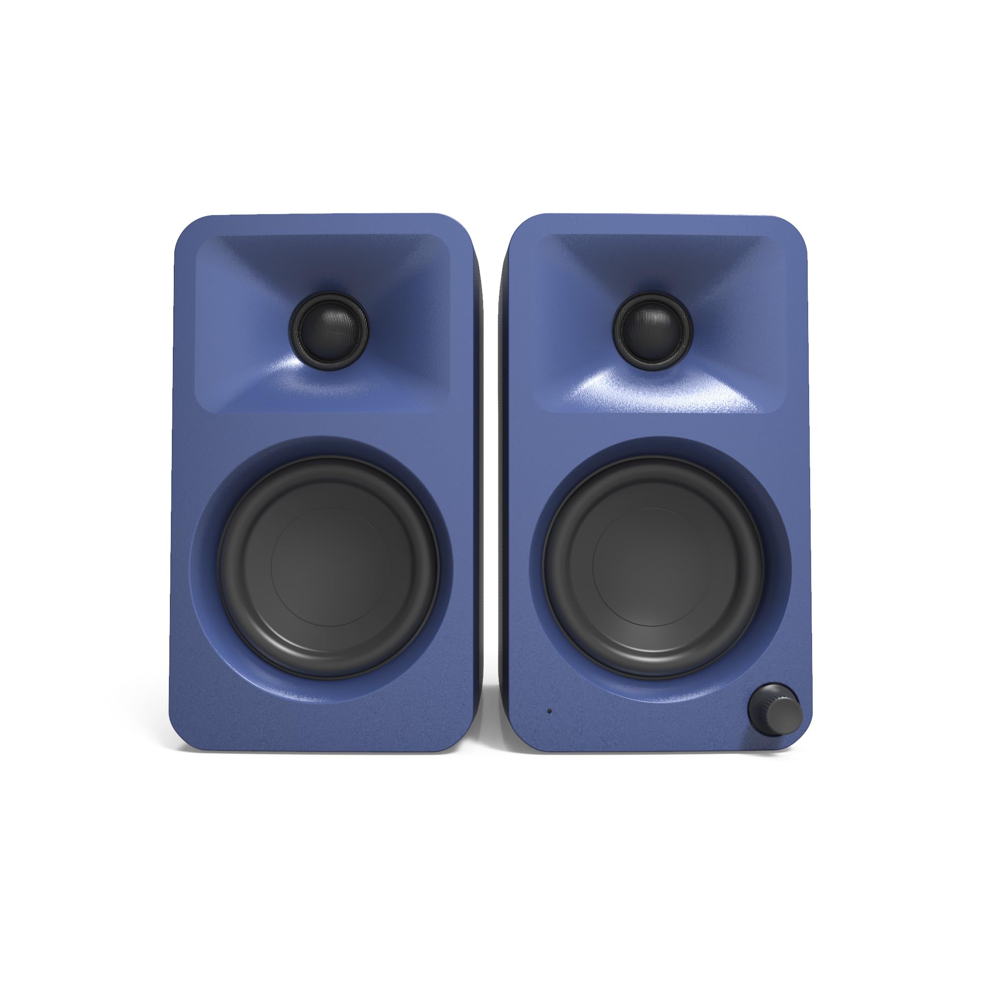 Angle. Kanto - Kanto ORAMU 100W Powered Reference Desktop Computer Speakers with Bluetooth 5.0 and USB-C Input | Bi-Amplified | 100 H - Blue.