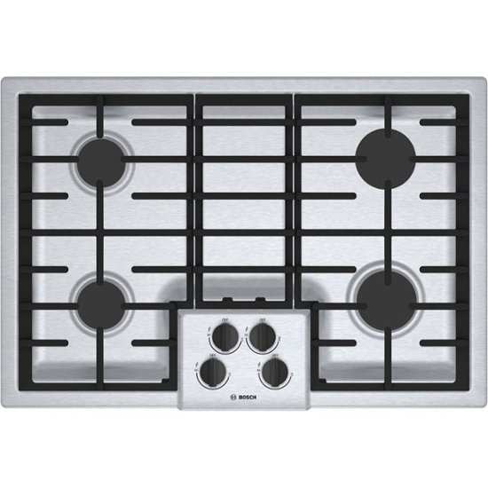 Bosch – 31″ Gas Cooktop – Stainless steel