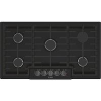 Bosch - 800 Series 36" Built-In Gas Cooktop with 5 burners - Black - Front_Zoom
