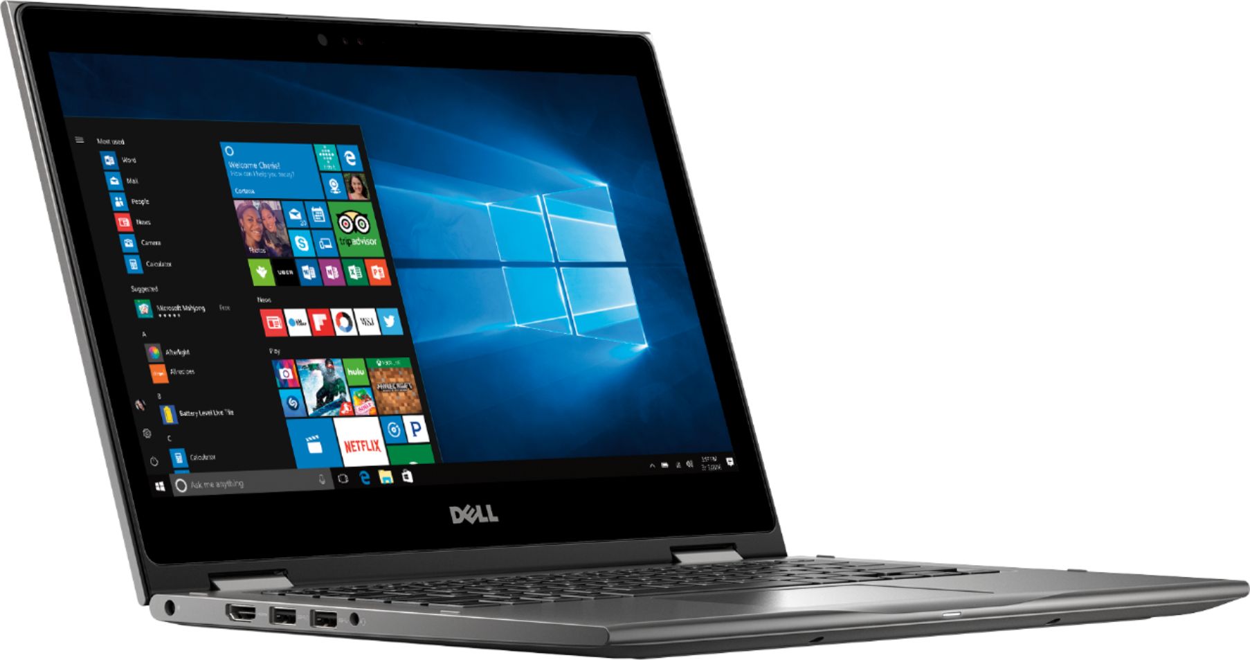 Dell - Inspiron 2-in-1 13.3" Touch-Screen Laptop - AMD Ryzen 5 - 8GB Memory - 256GB Solid State Drive - Era Gray