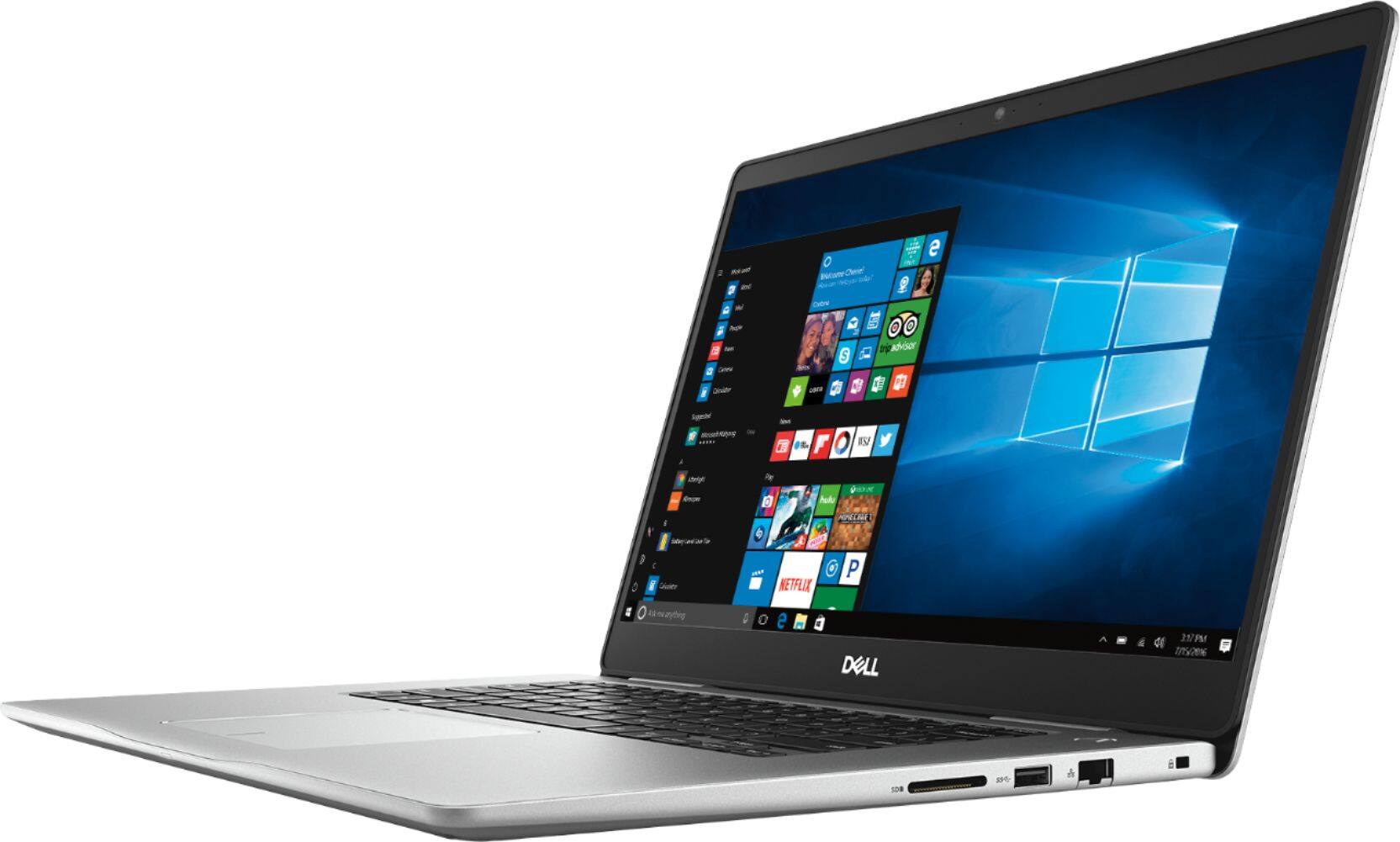 Left. Dell - Inspiron 2-in-1 15.6" Touch-Screen Laptop - Intel Core i5 - 8GB Memory - 256GB Solid State Drive.