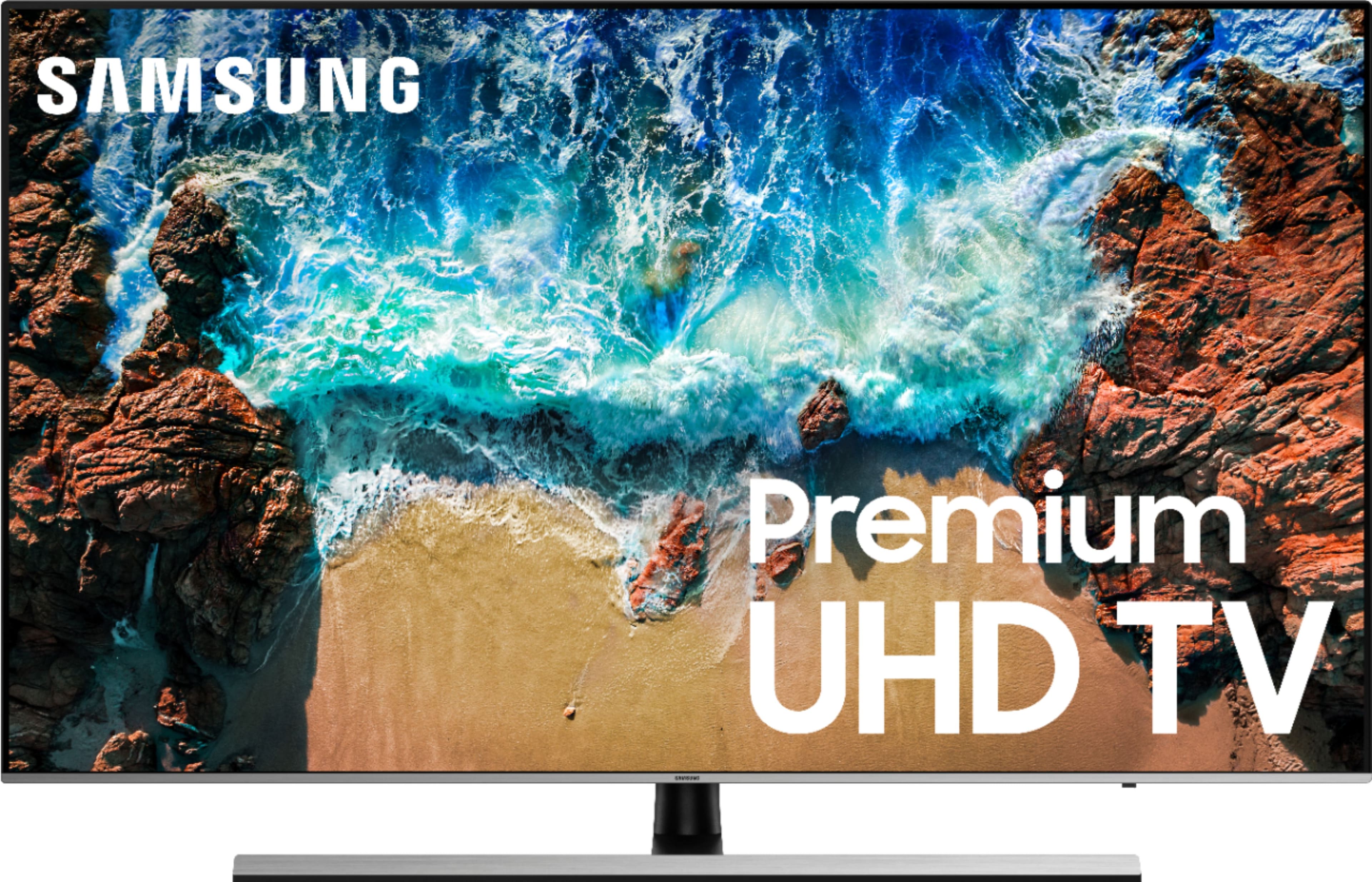 Front Zoom. Samsung - 75" Class - LED - NU8000 Series - 2160p - Smart - 4K UHD TV with HDR.