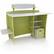Alt View Standard 20. Legaré Furniture - Computer Desk - Lime/White.