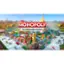 Monopoly for Nintendo Switch is a fact-dealing property trading game that allows players to engage in a virtual version of the classic board game. The image features a colorful and detailed representation of the game, including various buildings, cars, and other elements typically found in the real-life version of Monopoly. The game is designed to provide an immersive and enjoyable experience for players on the Nintendo Switch platform.