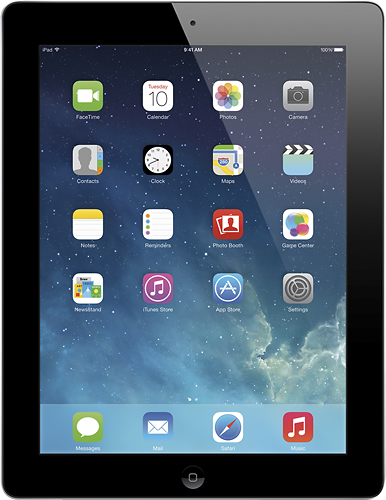  Apple - iPad with Retina display Wi-Fi - 32GB - Black
