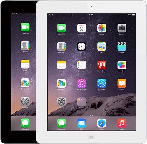 Alt View 1. Apple - iPad® with Retina display with Wi-Fi - 16GB - White.