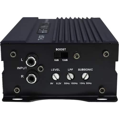Left. Hifonics - Thor 500W Class D Digital Mono Amplifier with Variable Low-Pass Crossover - Black.