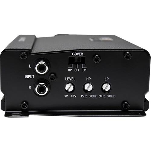 Angle. MB Quart - 400W Class D Digital 2-Channel MOSFET Amplifier with Variable Crossovers - Black.