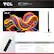 TCL 85" Class (84.6" diag.) QM7L Series 85QM7L
Dimensions:
- TV with Stand: 74.40" x 44.30" x 14.90"
- TV without Stand: 74.40" x 42.70" x 2.30"
What's in the Box:
- TCL TV with Google TV
- TV Stands
- Power Cable
- TV Remote + Batteries
- Quick Start Guide
Features and specifications subject to change. Actual remote has pre-set channel buttons. Channels can vary by country.