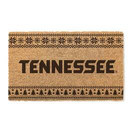 Jardine - Tennessee Volunteers 18" x 30" Holiday Coir Doormat - Brown