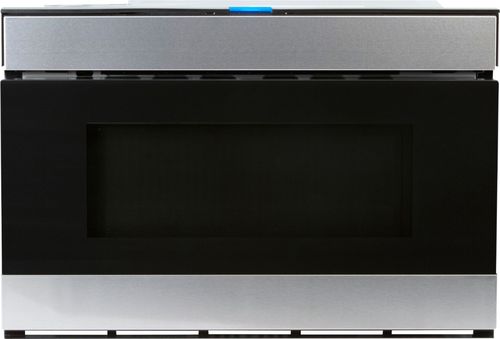 Sharp - 24" 1.2 Cu. Ft. Built-In Microwave Drawer - Stainless Steel And Black Glass