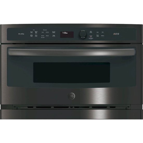 GE – Profile Advantium 30″ Built-In Single Electric Convection Wall Oven – Black stainless steel