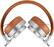 Alt View 13. Master & Dynamic - MH30 On-Ear Headphones - Silver Metal/Brown Leather.
