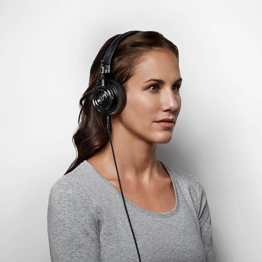 Best Buy Master & Dynamic MH30 Wired OnEar Headphones Black Leather