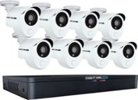 Front Zoom. Night Owl - Extreme HD 8-Channel, 8-Camera Wired 1TB DVR Surveillance System - Black/White.