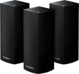 Front. Linksys - Velop AC2200 Tri-Band Mesh Wi-Fi 5 System (3 Pack) - Black.