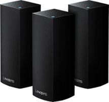 Linksys - Velop AC2200 Tri-Band Mesh Wi-Fi 5 System (3 Pack) - Black - Front_Zoom