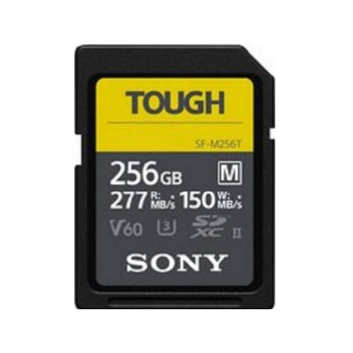 TOUGH SF-M256T 256GB M R: 277 MB/s W: 150 MB/s V60 XC II SONY