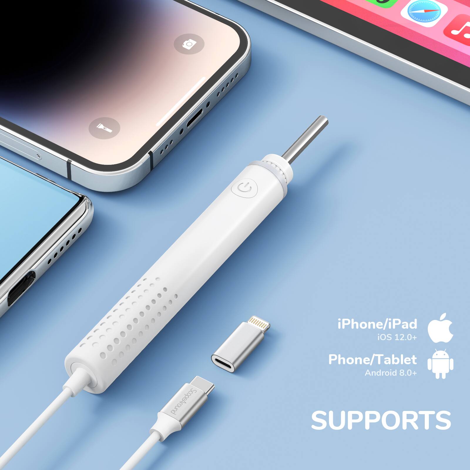 - iPhone/iPad iOS 12.0+  
- Phone/Tablet Android 8.0+  
- SUPPORTS