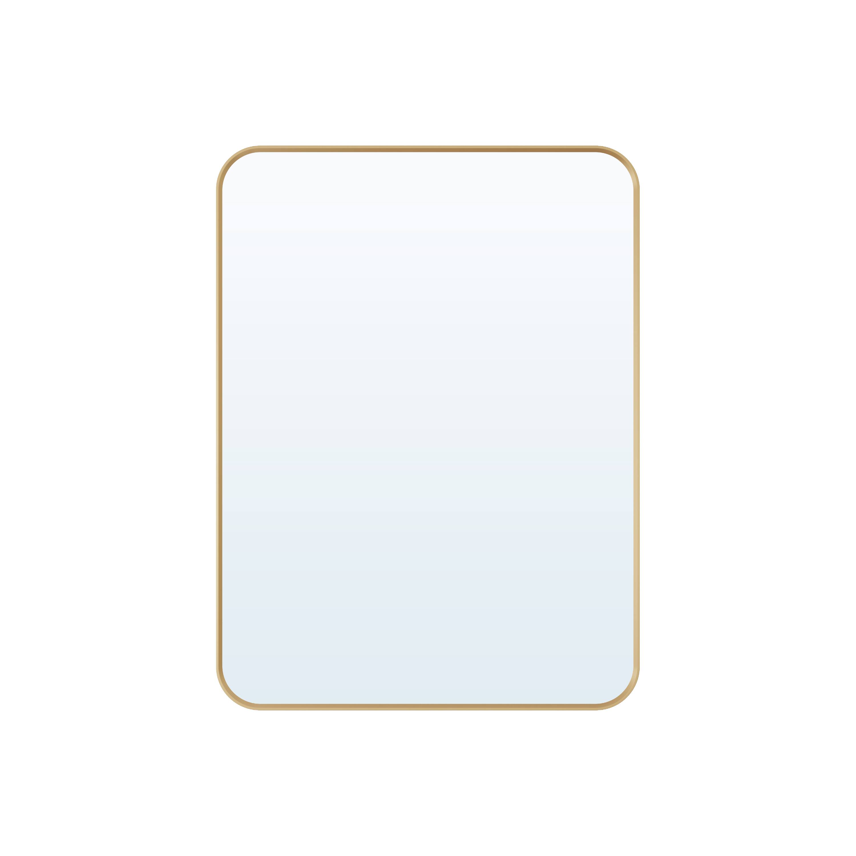 WELLFOR - 24 in. W. x 32 in. H Rectangular Aluminum Framed Wall-Mounted Bathroom Vanity Mirror - Brushed Gold price history on PriceWatchPro