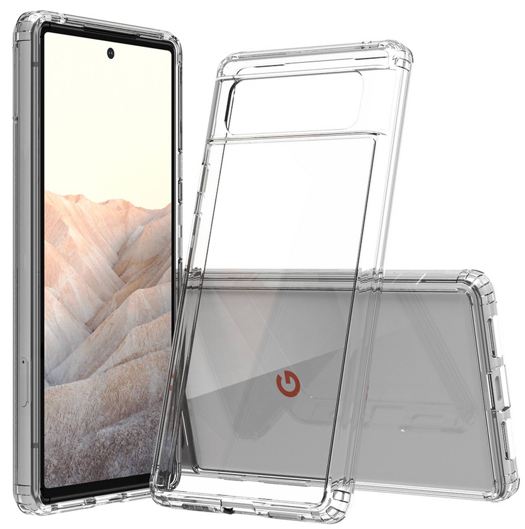 Front. Nakedcellphone - Clear Case for Google Pixel 6 - Clear.