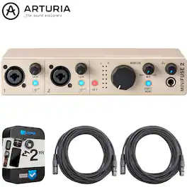 Arturia - MiniFuse 2 USB-C Audio Interface + 2 YR Warranty Bundle