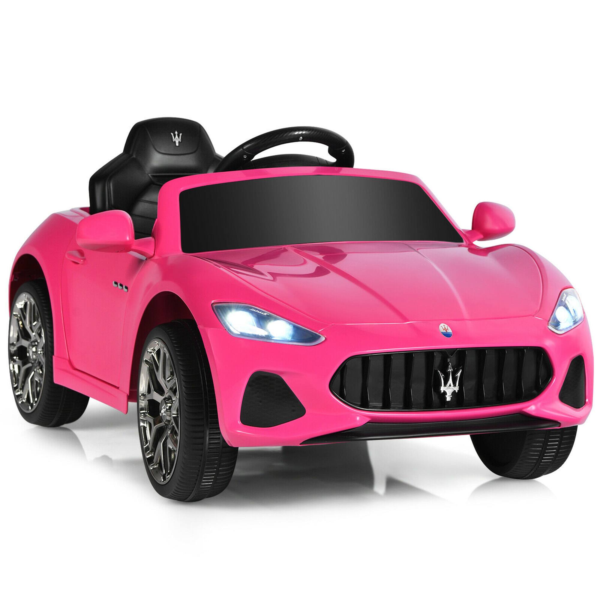 Alt View 9. Gymax - Gymax 12V Kids Ride On Car Maserati GranCabrio Licensed w/ Remote Control& Lights Pink - Pink.