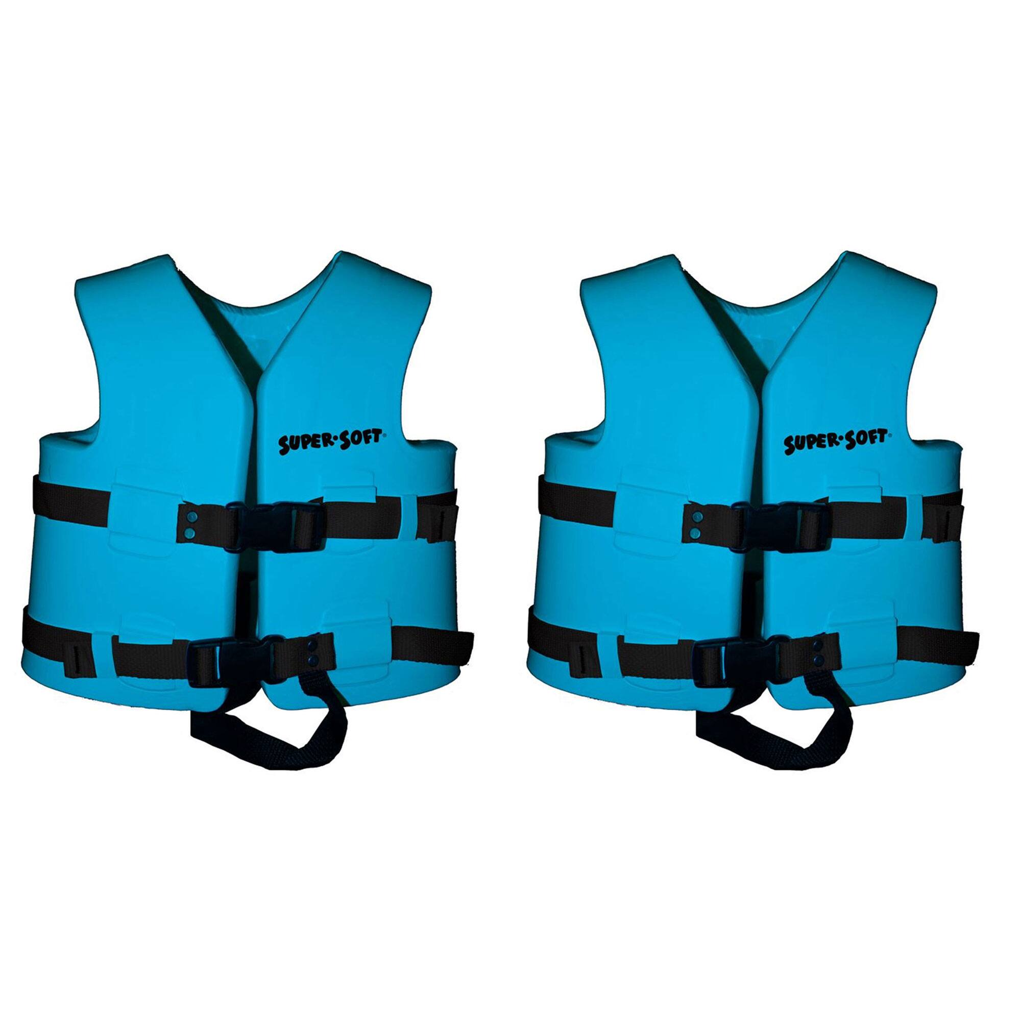 TRC Recreation - Super Soft Child Life Jacket Safety Vest, Medium, 2 Pack - Blue