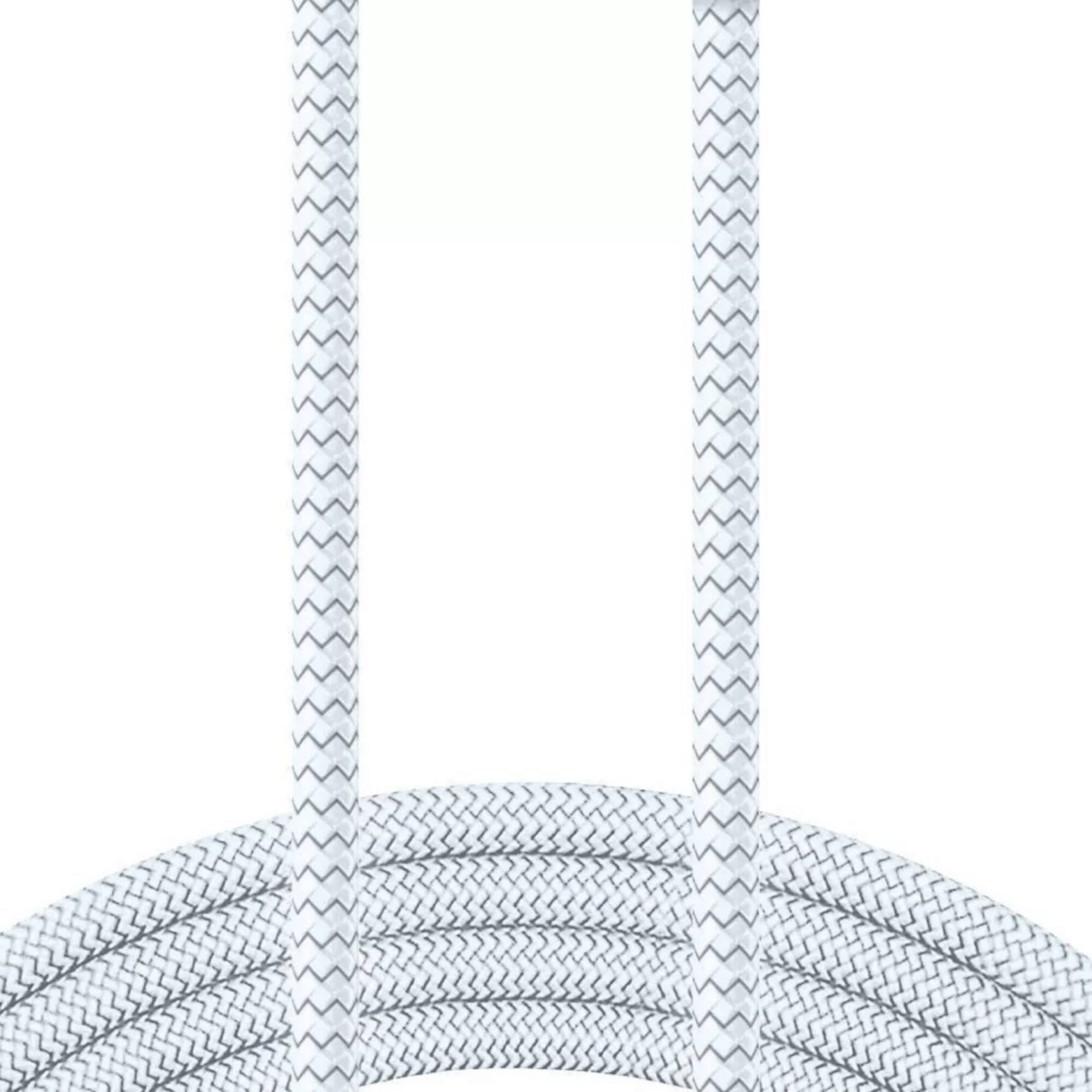 Alt View 3. Xyst - Charge and Sync USB to Lightning Braided Cable 10Ft - White.