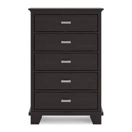 Ashly - Covetown 5-Drawer Chest of Drawers - Dark Brown