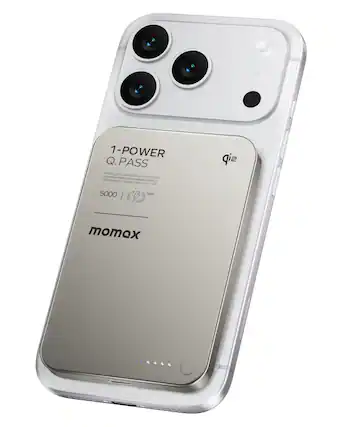 1-POWER Q.PASS
WIRELESS CHARGING BATTERY PACK
15W MAX CHARGING OUTPUT
DESIGNED BY MOMAXLAB | S/N: 2516
5000 mAh | 15W
momax