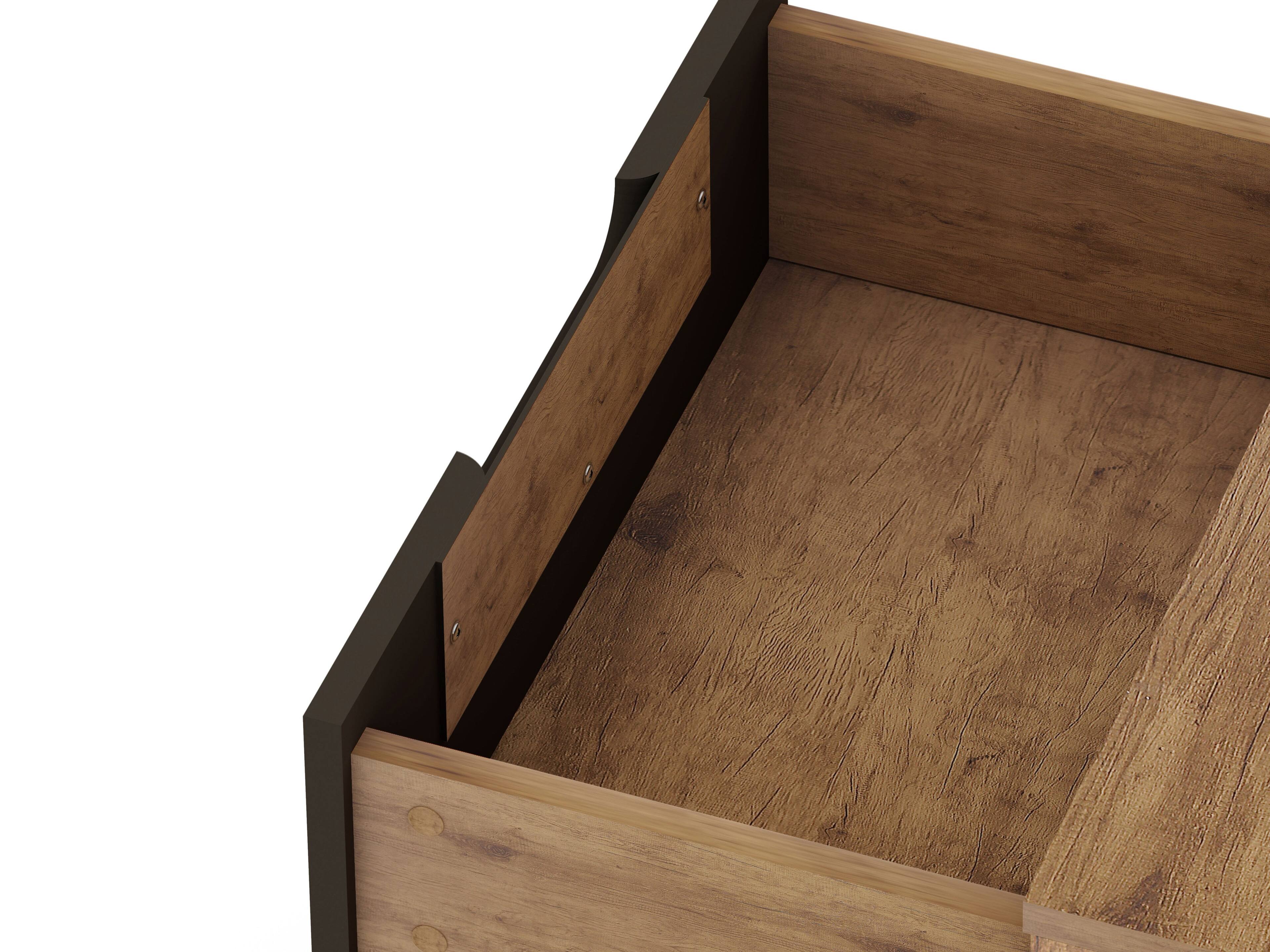 Alt View 1. Manhattan Comfort - Rockefeller Mid-Century Modern 20" Nightstand - Gray.