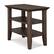 Front. Simpli Home - Acadian SOLID WOOD 14 inch Wide Rectangle Transitional Narrow Side Table in Farmhouse Brown - Farmhouse Brown.