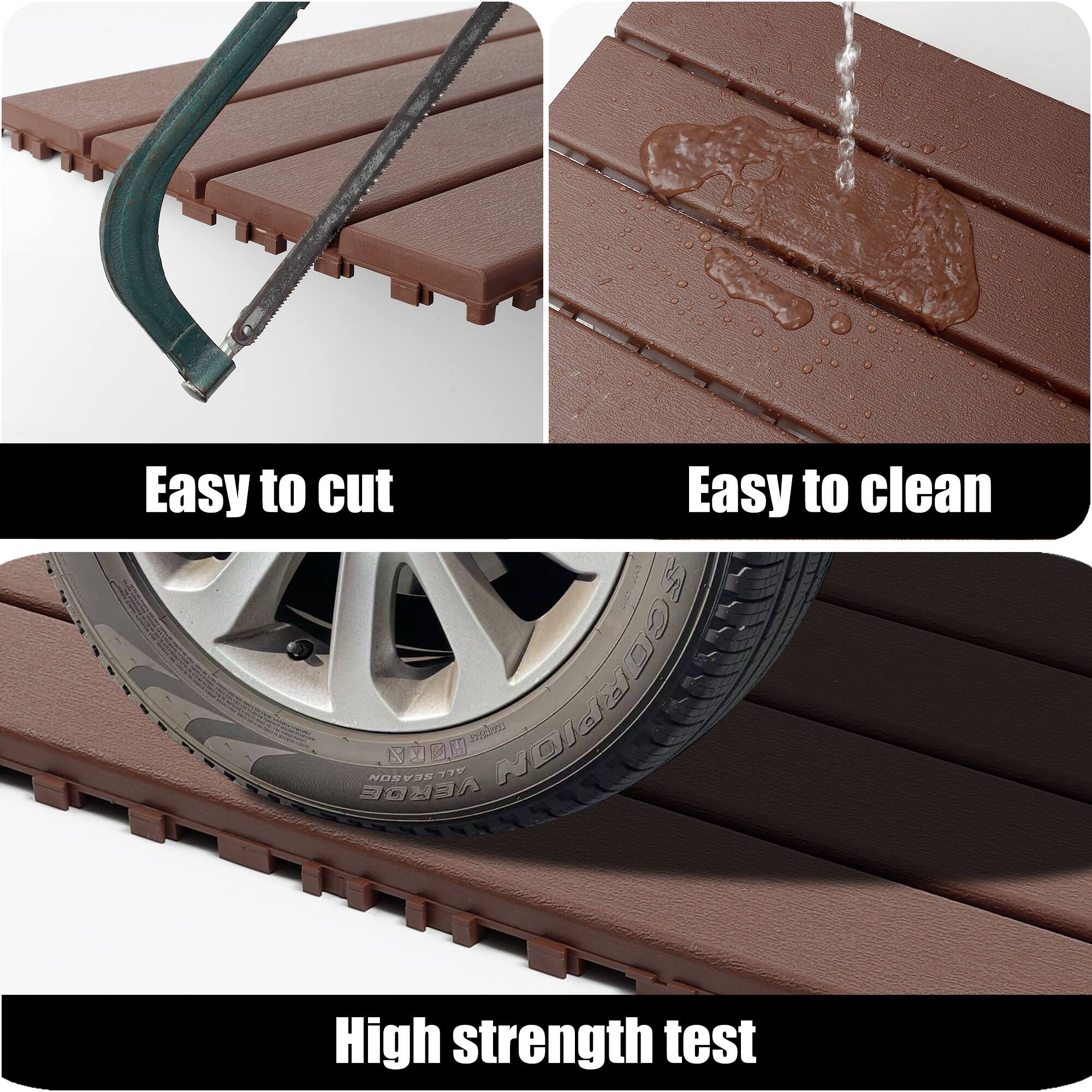 Easy to cut  
Easy to clean  
High strength test