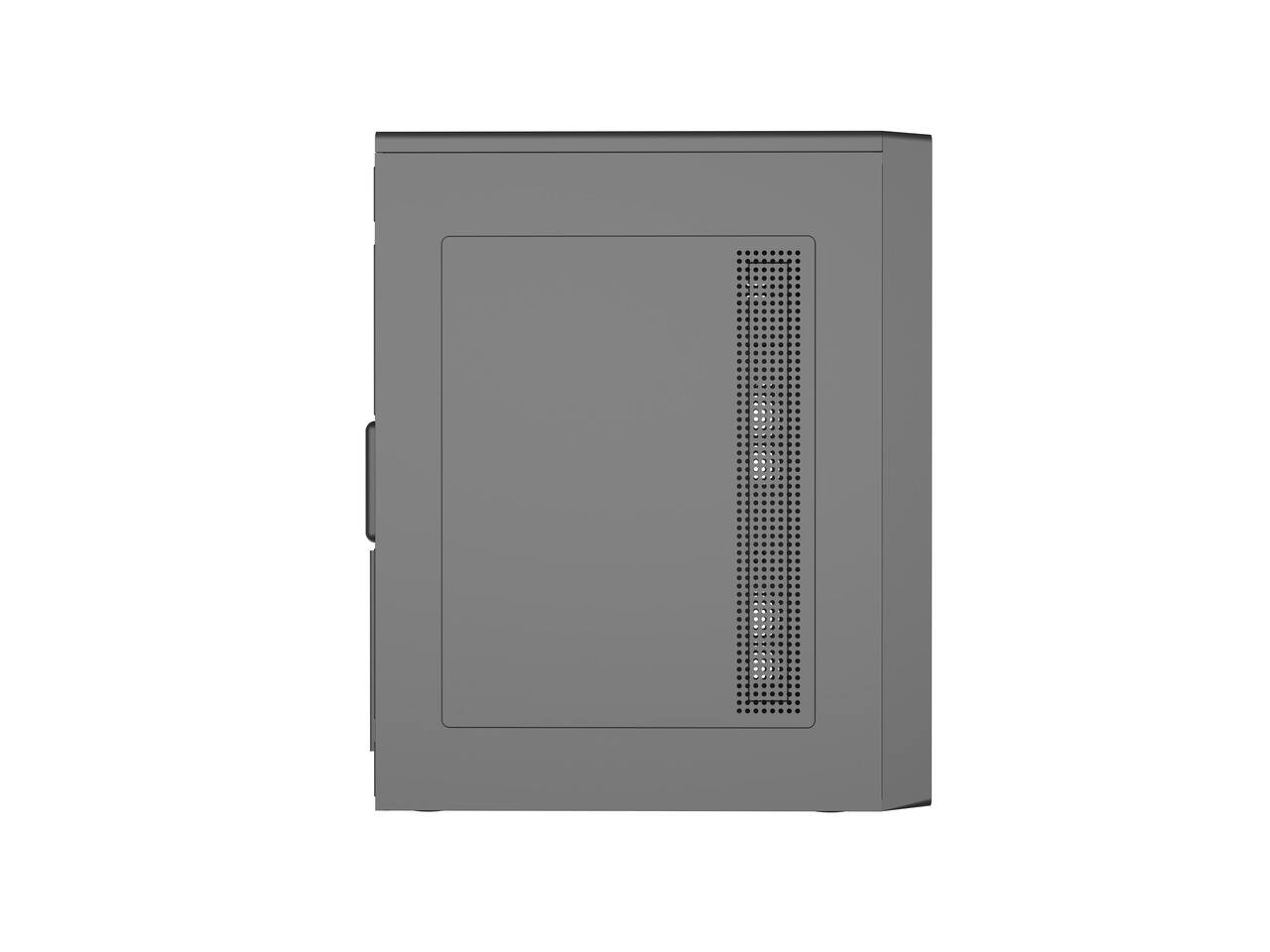 Alt View 3. DIYPC - DIYPC DIY-V3-ATX Black USB3.0 ATX Mid Tower Computer Case w/ 1 x 120mm Fan x Rear (Pre-Installed) - Black.