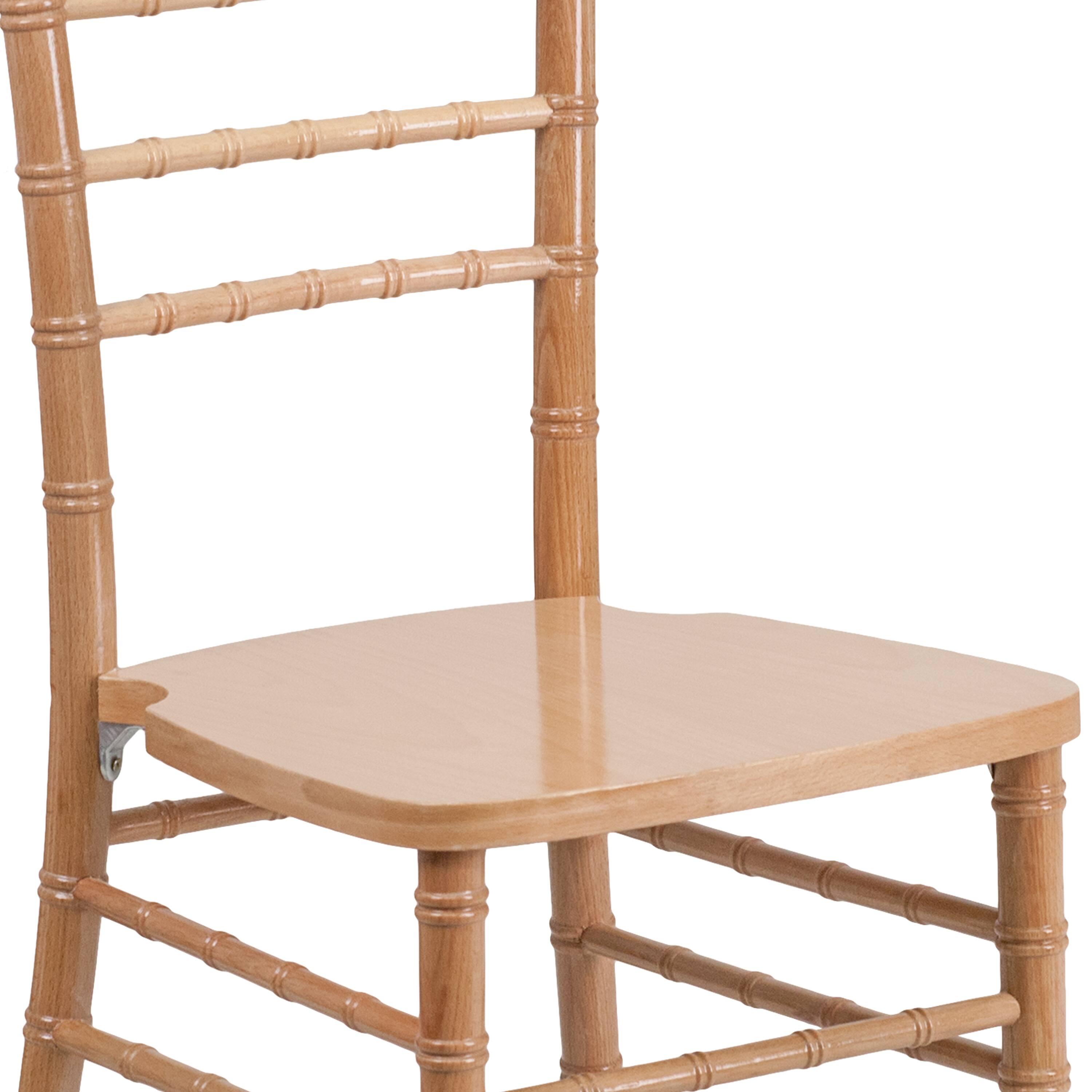 Alt View 9. Emma + Oliver - Wedding & Event Wood Chiavari Dining Chair - Natural.
