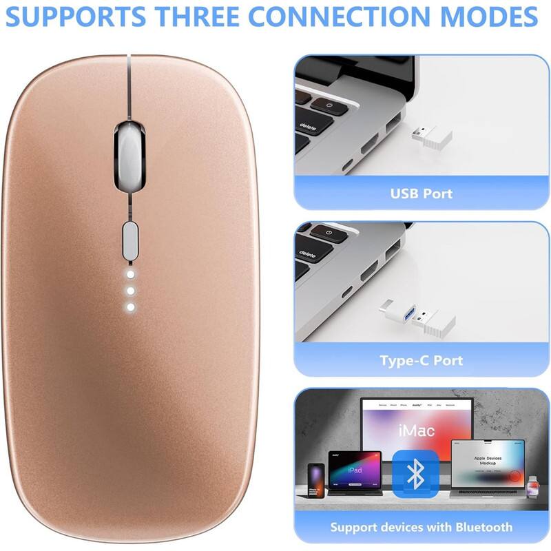 SUPPORTS THREE CONNECTION MODES

- USB Port
- Type-C Port
- Support devices with Bluetooth