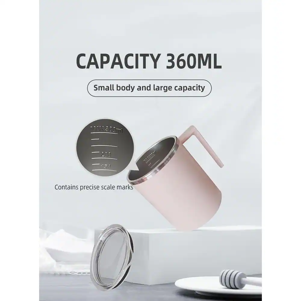 CAPACITY 360ML  
Small body and large capacity  
Contains precise scale marks