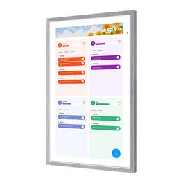 Apolosign - 15.6" Dual-Mode Digital Calendar, Wall Planner, Smart Family Organizer - Spruce Gray