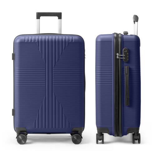 Alt View 8. Winado - 24" Hardshell Carry On Luggage with Spinner Wheels Lightweight PP Hardside Small Suitcase with Built-in Lock - Navy Blue.
