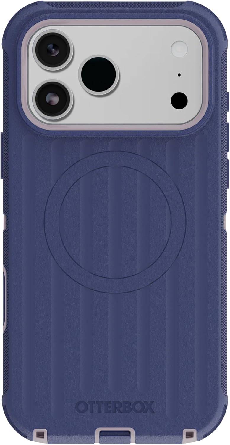 Back. OtterBox - OtterBox iPhone 18 Pro Max & 17 Pro Max (Only) Defender Series Case - Includes Holster Clip Kickstand - Snaps on MagSafe - Coastal Calm.