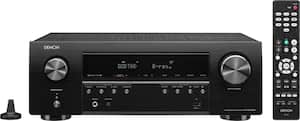 Denon - AVR 700W 5.2-Ch. 4K Ultra HD HDR Compatible A/V Home Theater Receiver - Black - Front_Zoom
