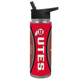 Great American Products - Utah Utes 24oz. Jr. Thirst Game Ball Hydration Bottle - Brown