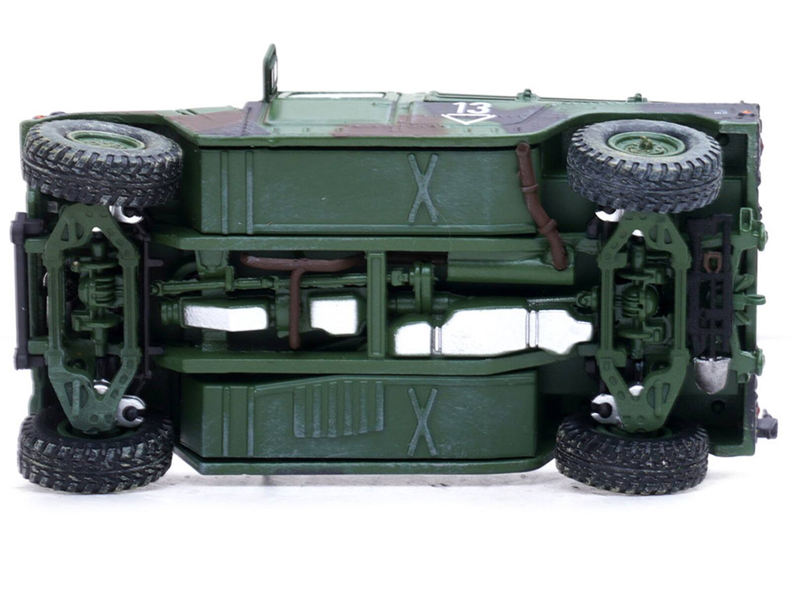 Alt View 1. Panzerkampf - M998 HMMWV 2nd Battalion 3rd FA Reg 1st Armored Division Germany 1999 U.S. Army Military Miniature Series 1/64 - Green.