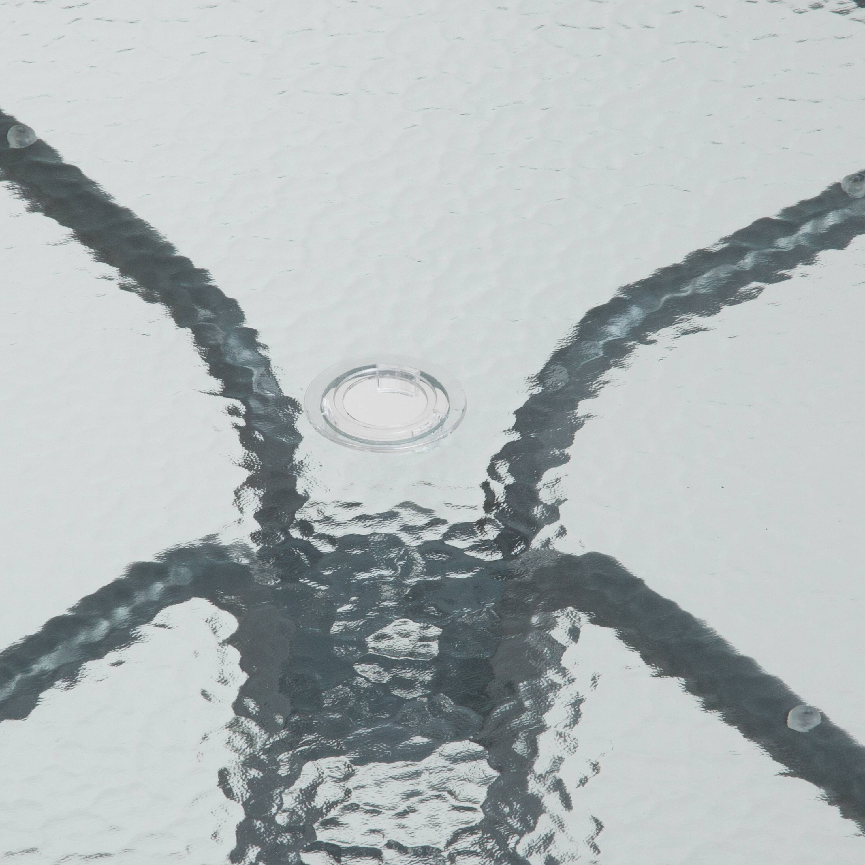 Alt View 9. Emma + Oliver - 6 Piece Patio Garden Set with Table, Umbrella and 4 Folding Chairs - Black.