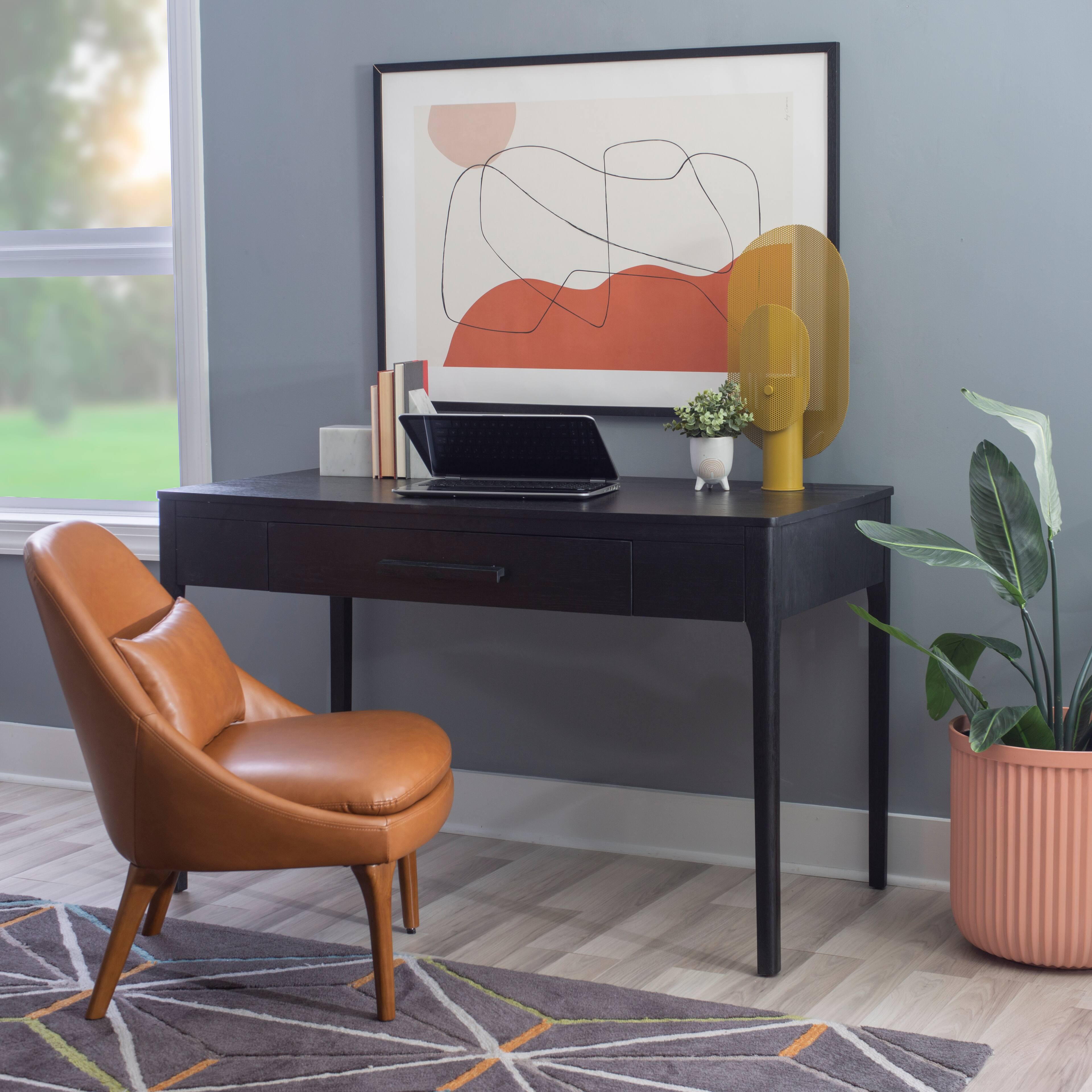 Alt View Zoom 20. Linon Home Décor - Messing One-Drawer Desk - Black.