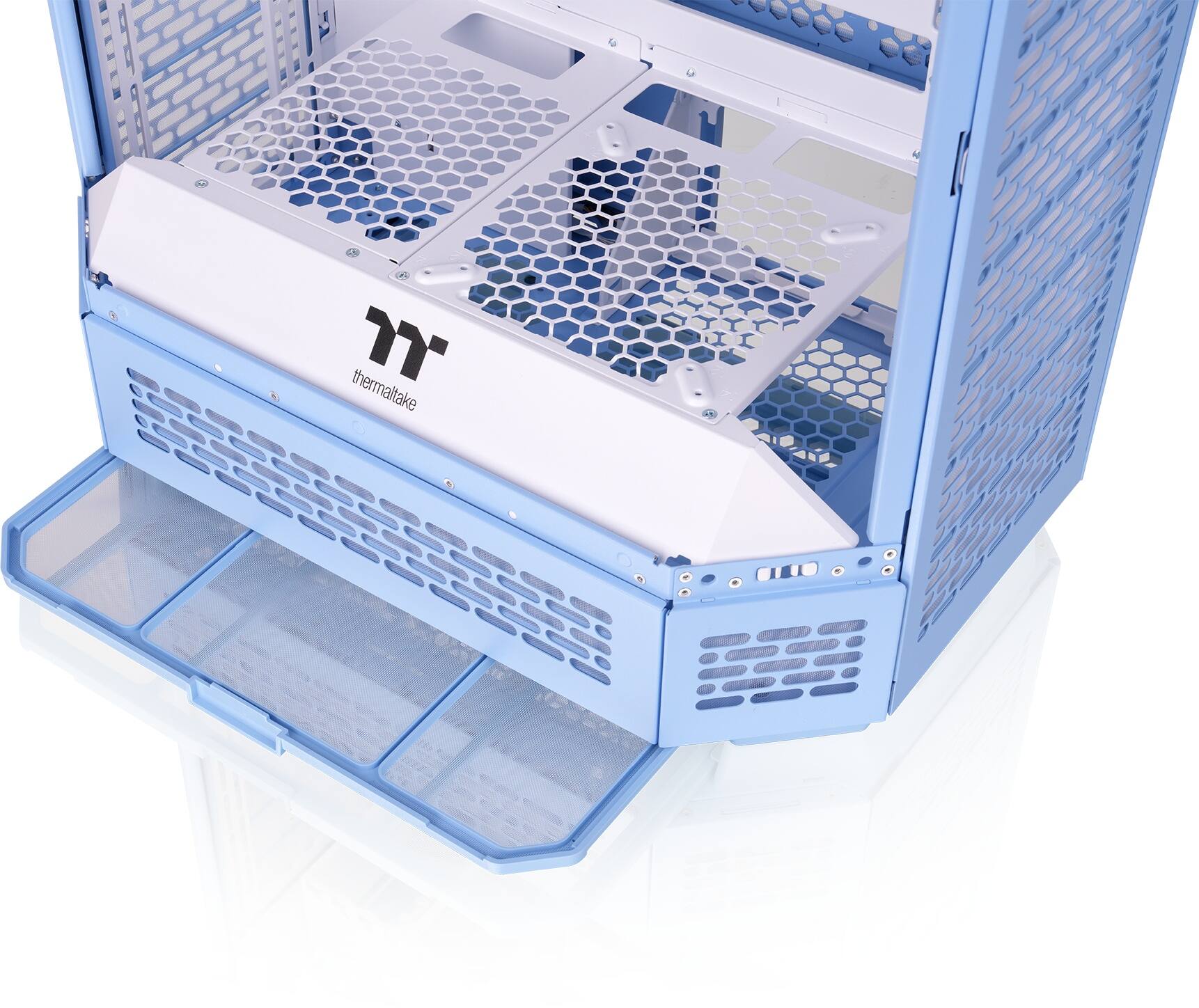 Alt View 30. Thermaltake - Tower 600 Mid Tower ATX PC Case - Hydrangea Blue.