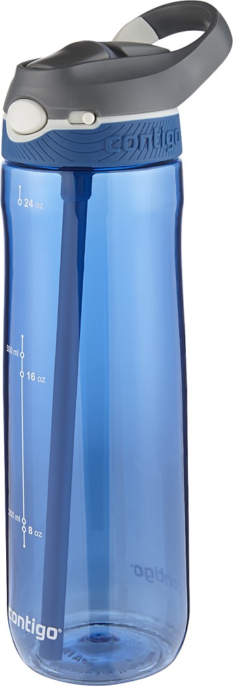 Contigo AUTOSPOUT Ashland 24oz Plastic Water Bottle with Flip Straw Monaco Blue 